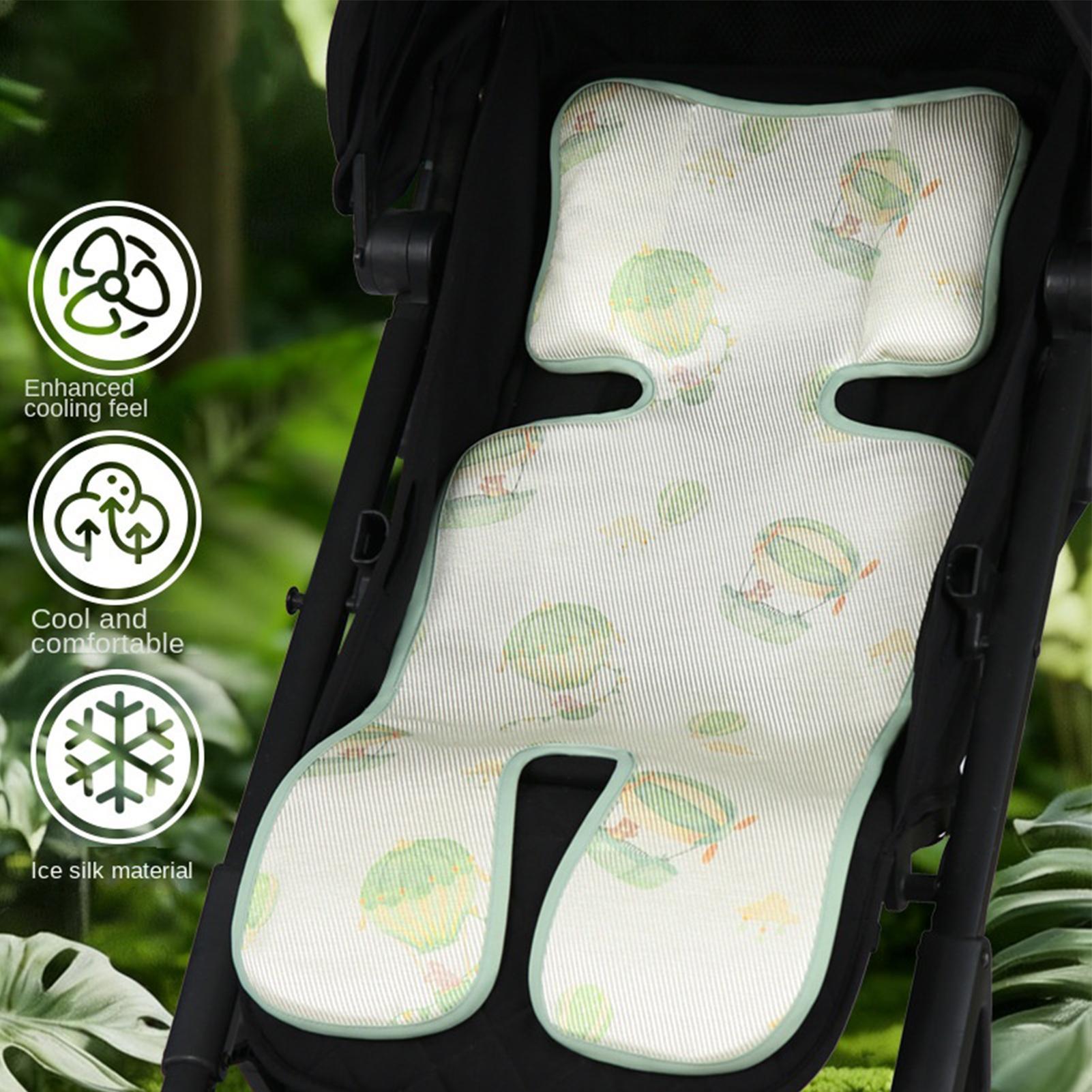 Outdoor Furniture Pads - Breathable Stroller Cooling Pad Adjustable Kid