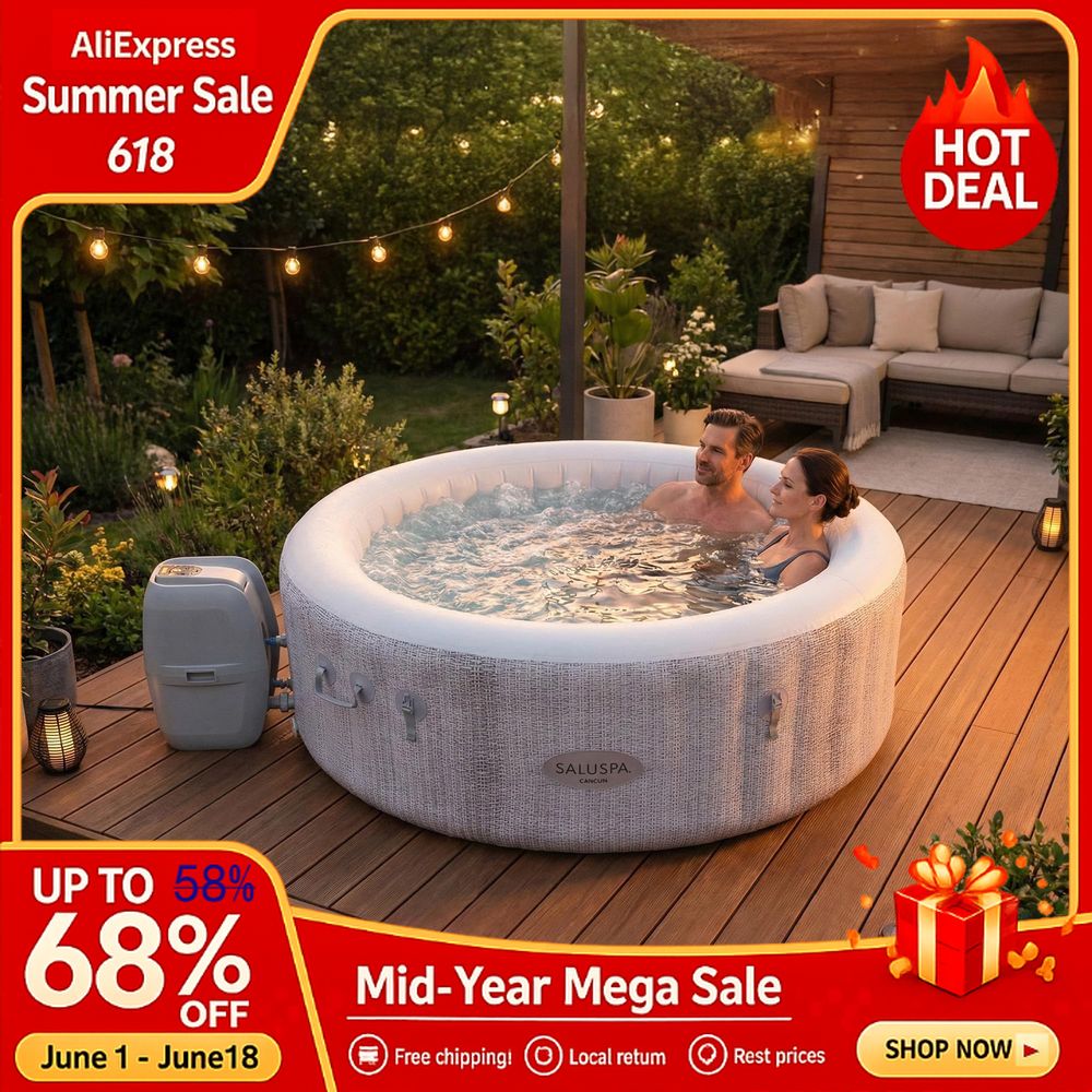 Inflatable Hot Tub - SaluSpa Cancun 2 to 4 Person