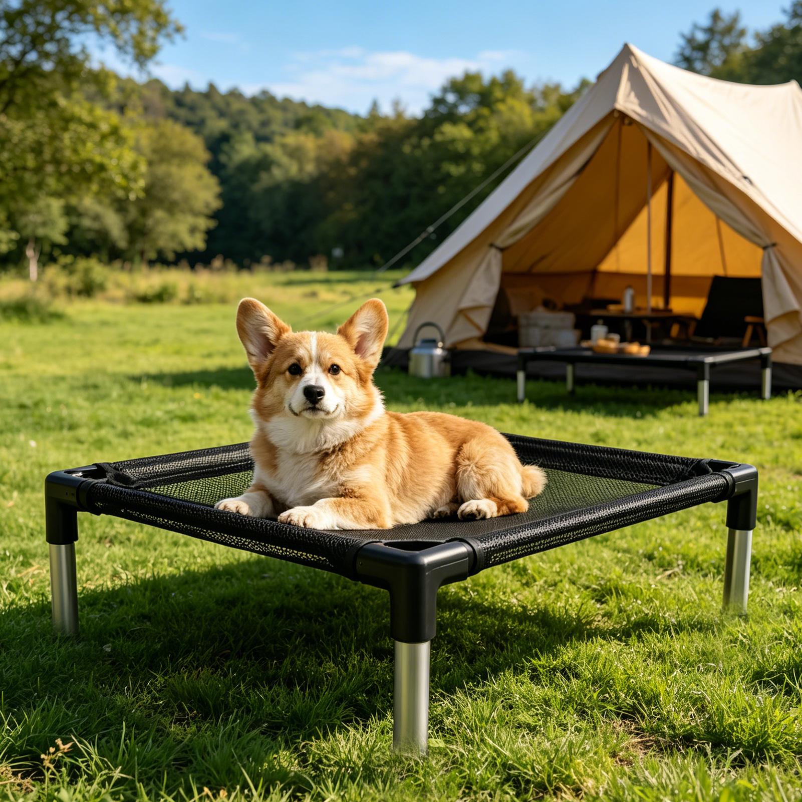 Outdoor Daybed Sofa - Elevated Dog Bed Breathable Mesh Washable