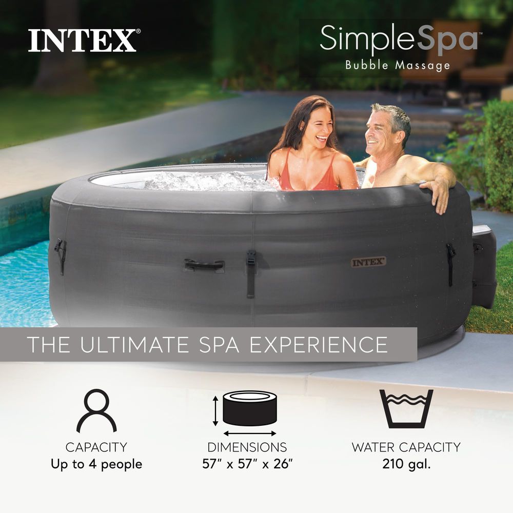 SimpleSpa 4 Person Round Infla – обзор и цена Inflatable Hot Tub