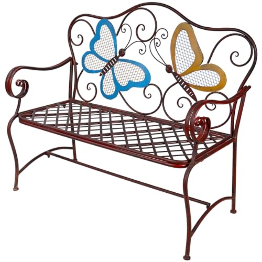 Outdoor 2-Person Butterfly Gar – обзор и цена Garden Bench Metal