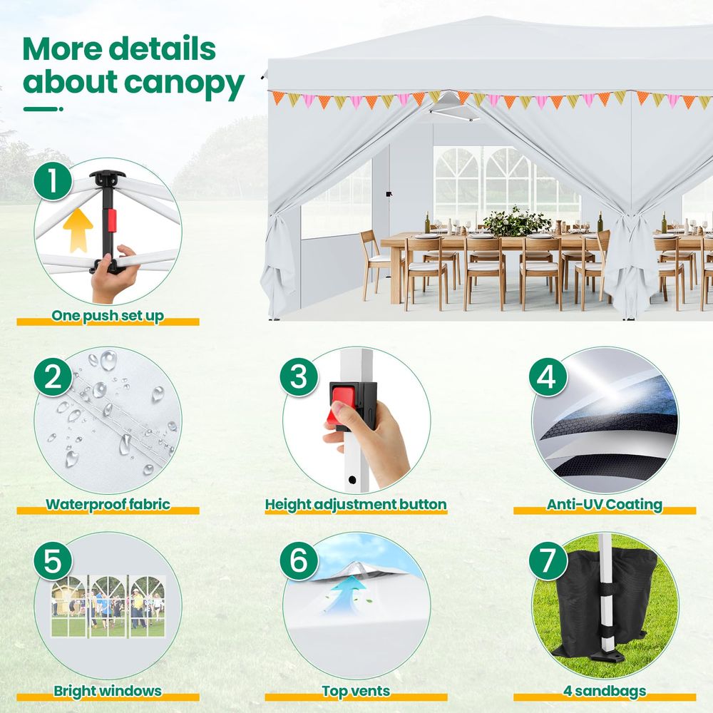 Canopy 10x20 Pop Up Canopy Ten – обзор и цена Gazebo Pop Up