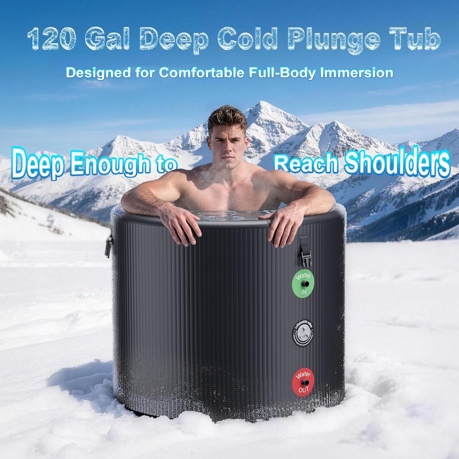 120 Gal Inflatable Cold Plunge – обзор и цена Inflatable Hot Tub