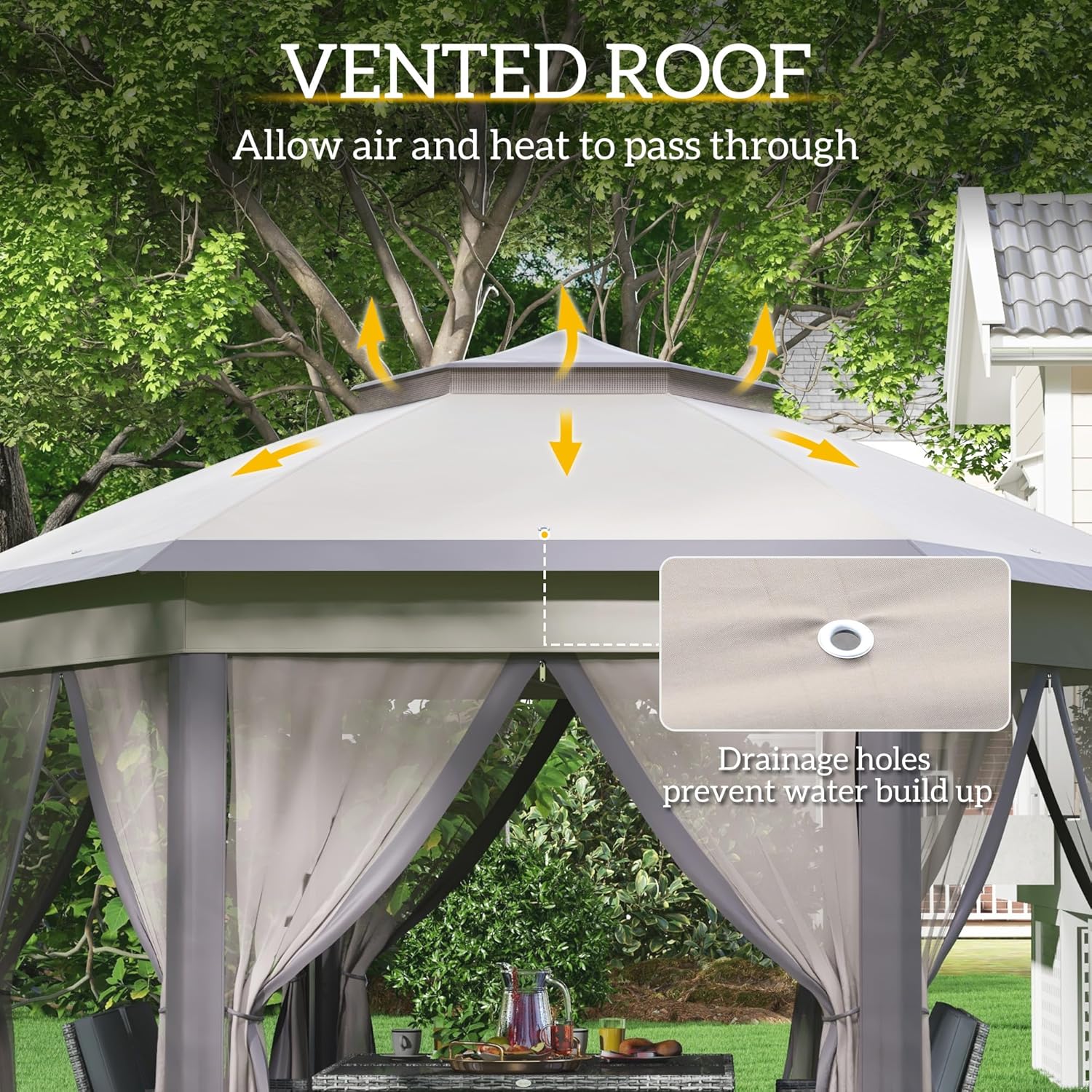 13' x 13' Pop Up Gazebo, Hexag – обзор и цена Gazebo Pop Up