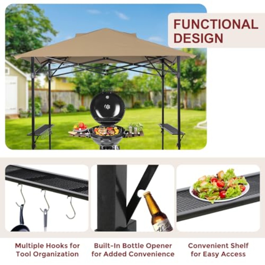 Outdoor BBQ gazebo, aluminum f – обзор и цена Gazebo Pop Up