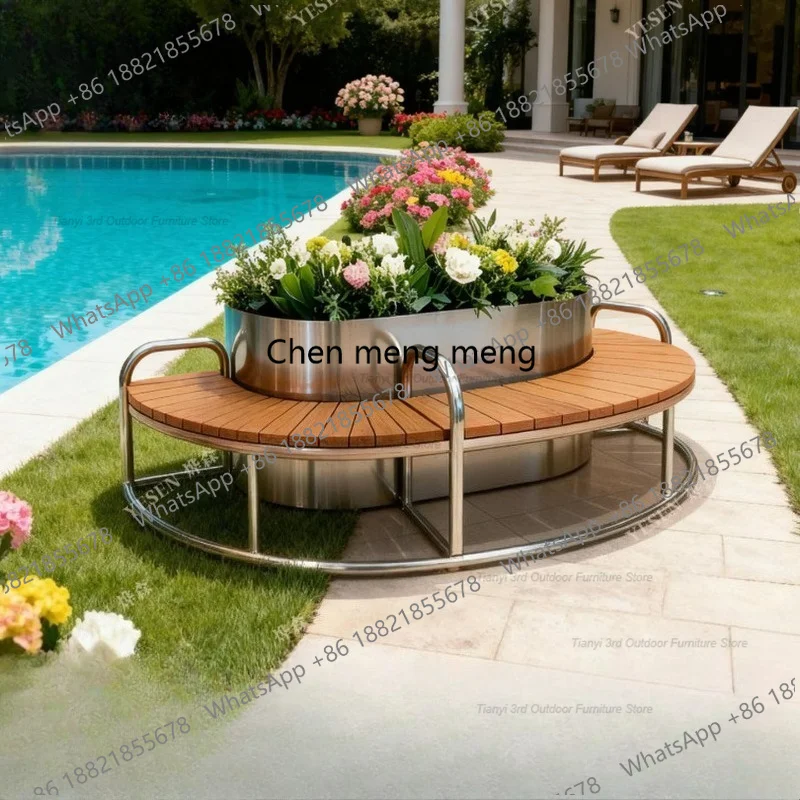 D80 Stainless Steel Flower Box – обзор и цена Garden Bench Metal