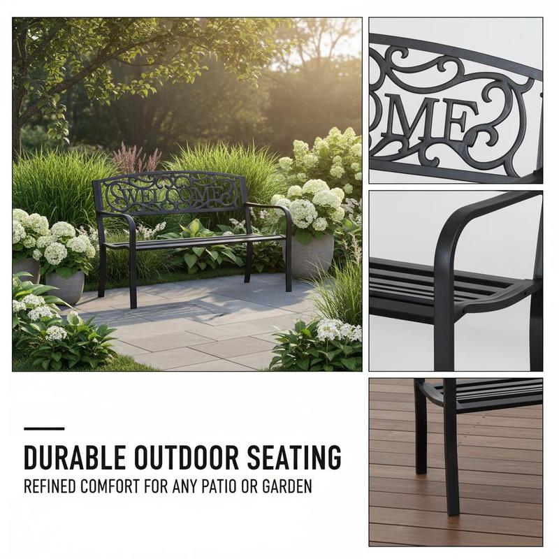 Garden bench, 2-seater bench,  – обзор и цена Garden Bench Metal