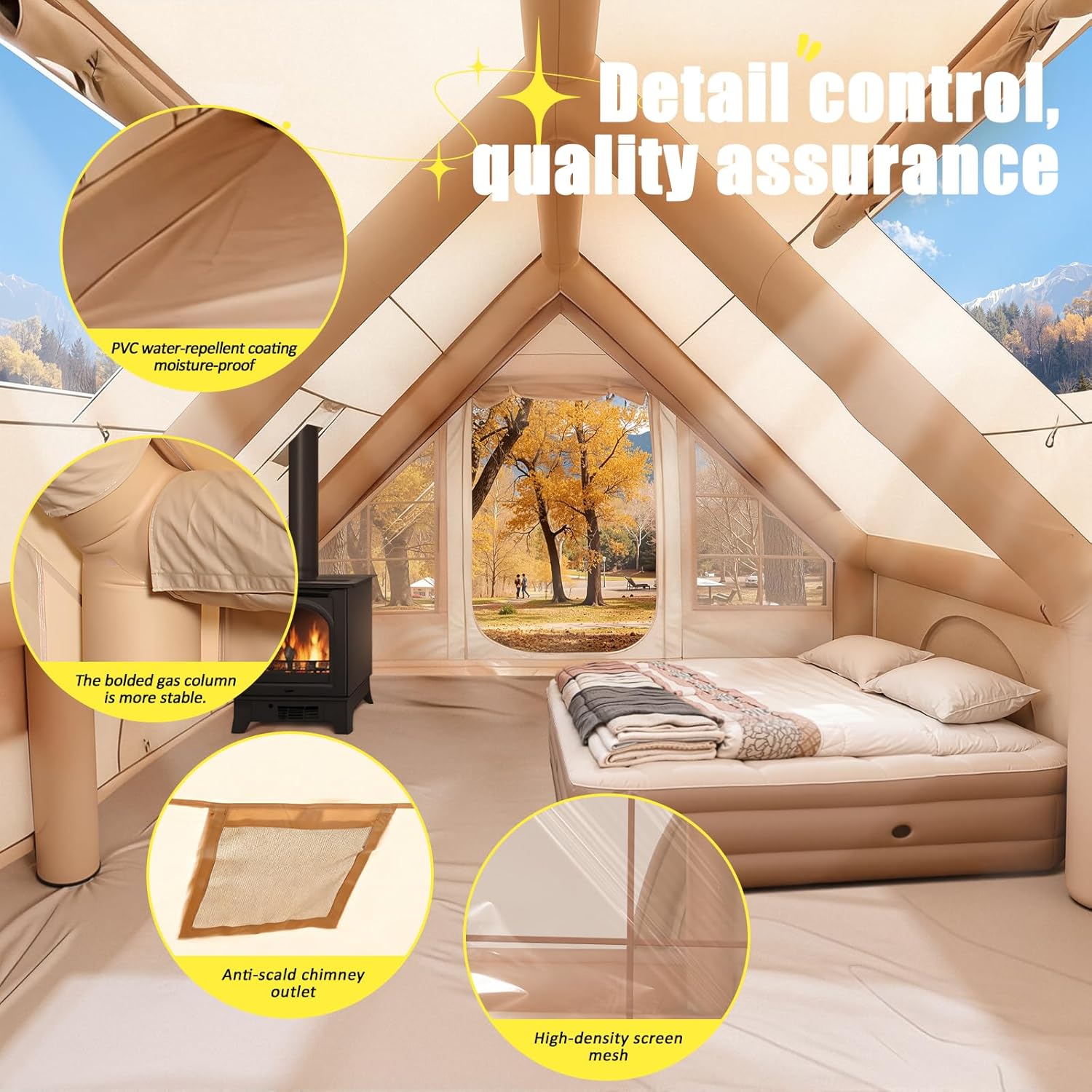 6-8 Person Inflatable Camping  – обзор и цена Outdoor Furniture Sofa