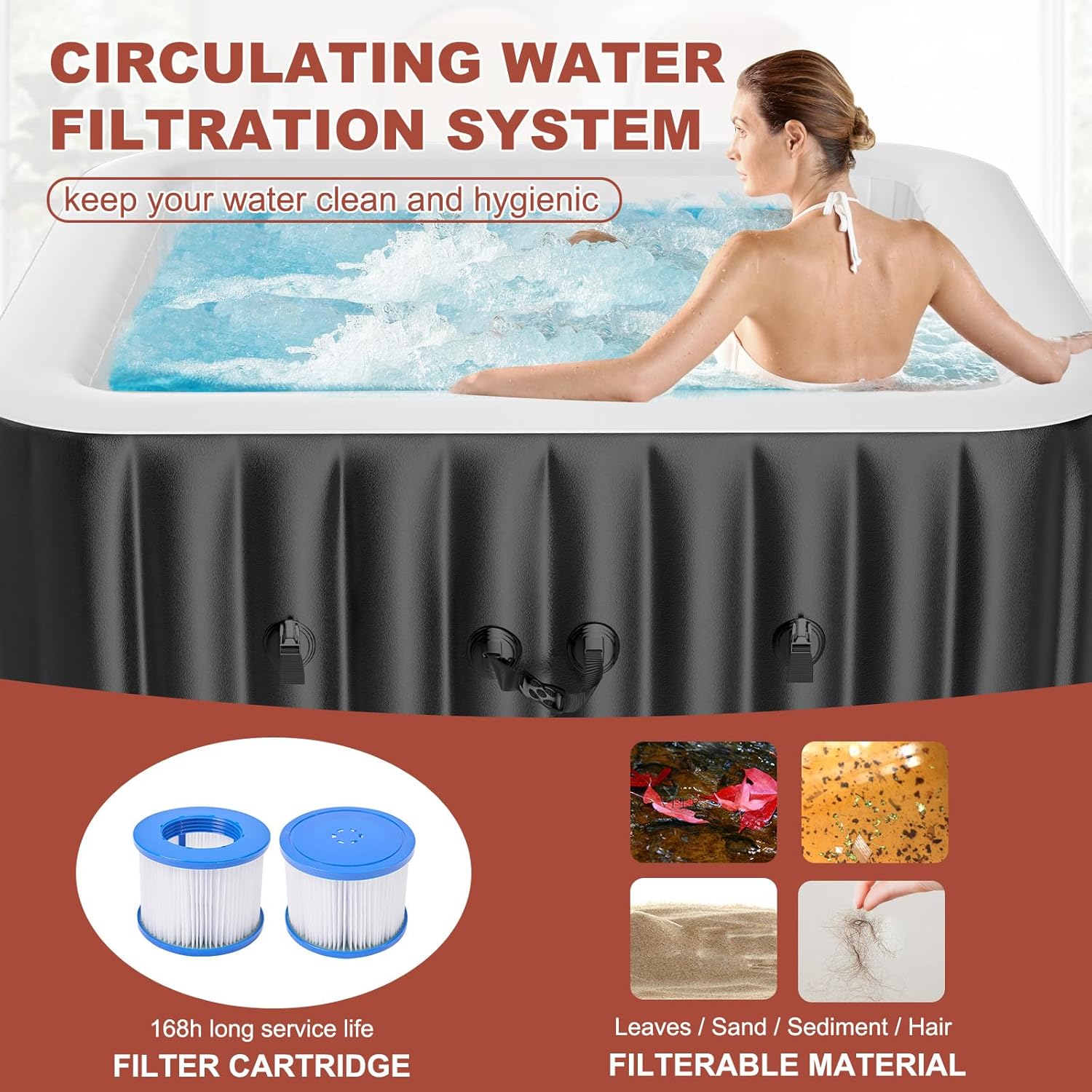 4-6 Person Inflatable Hot Tub, – обзор и цена Inflatable Hot Tub