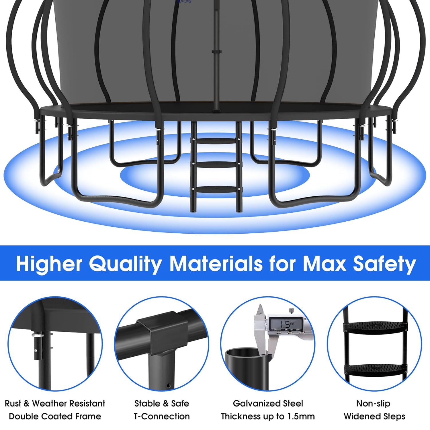 Large Outdoor Trampoline with  – обзор и цена Outdoor Furniture Set