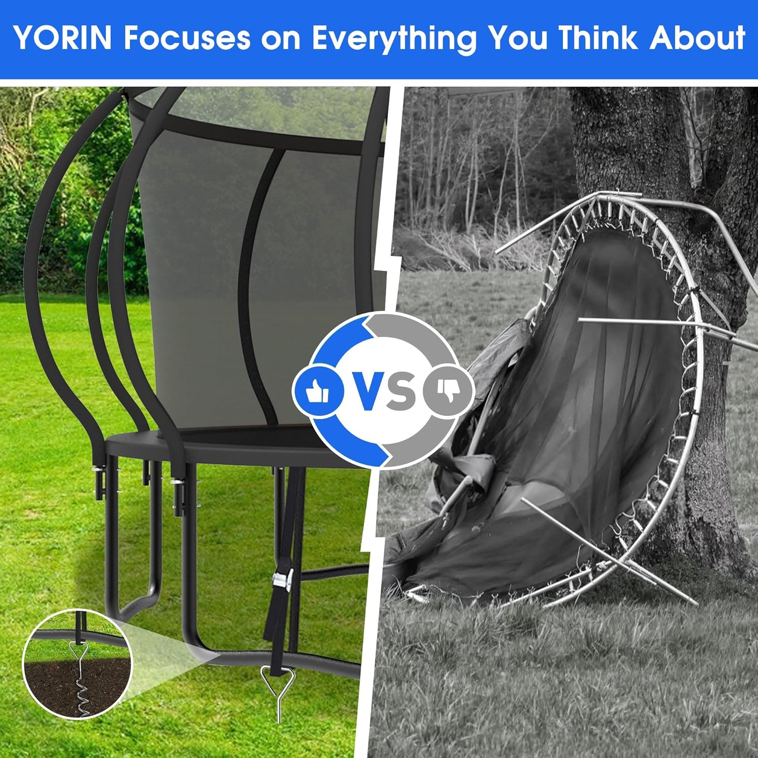 Large Outdoor Trampoline with  – обзор и цена Outdoor Furniture Set