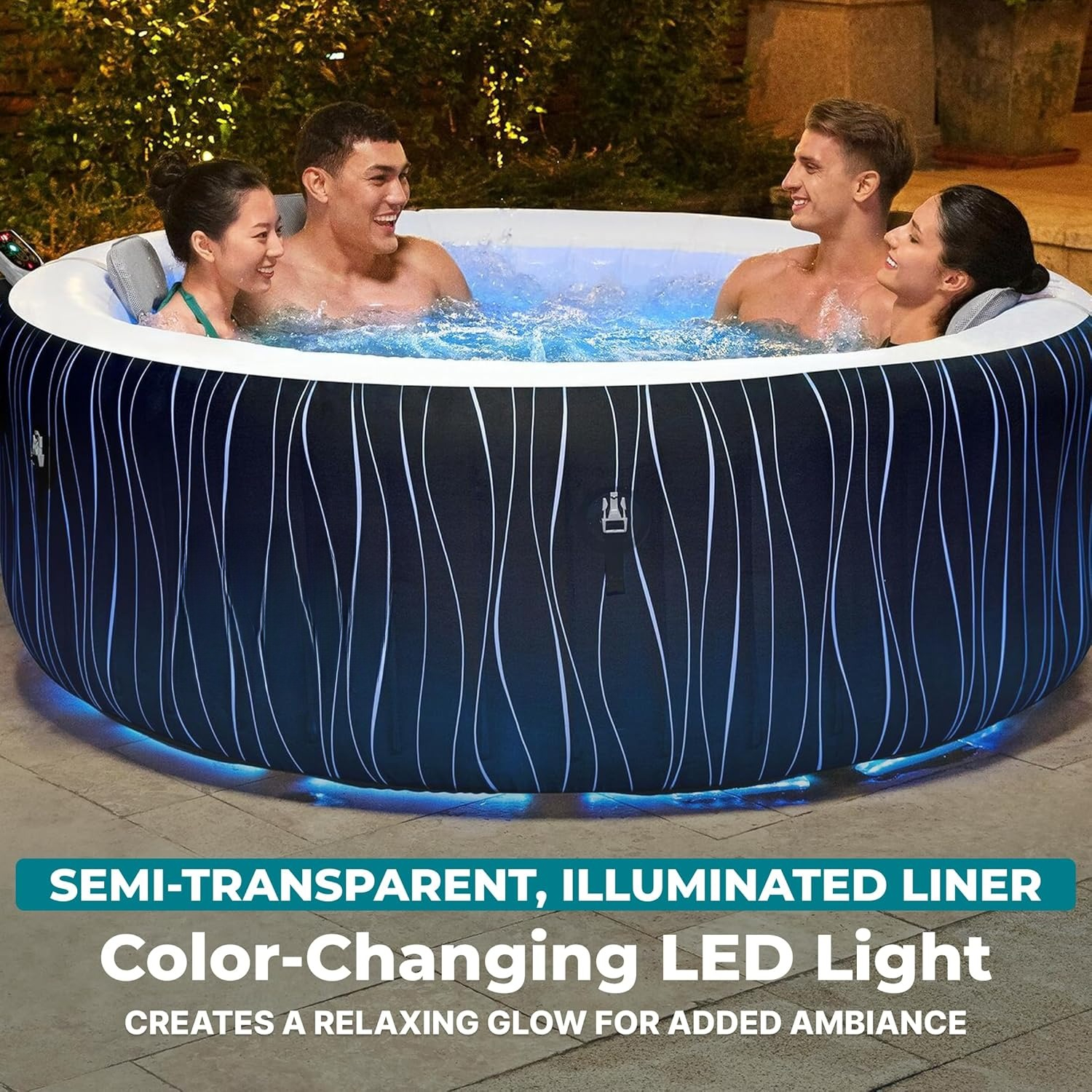 4-6 Person Round Inflatable Ho – обзор и цена Inflatable Hot Tub