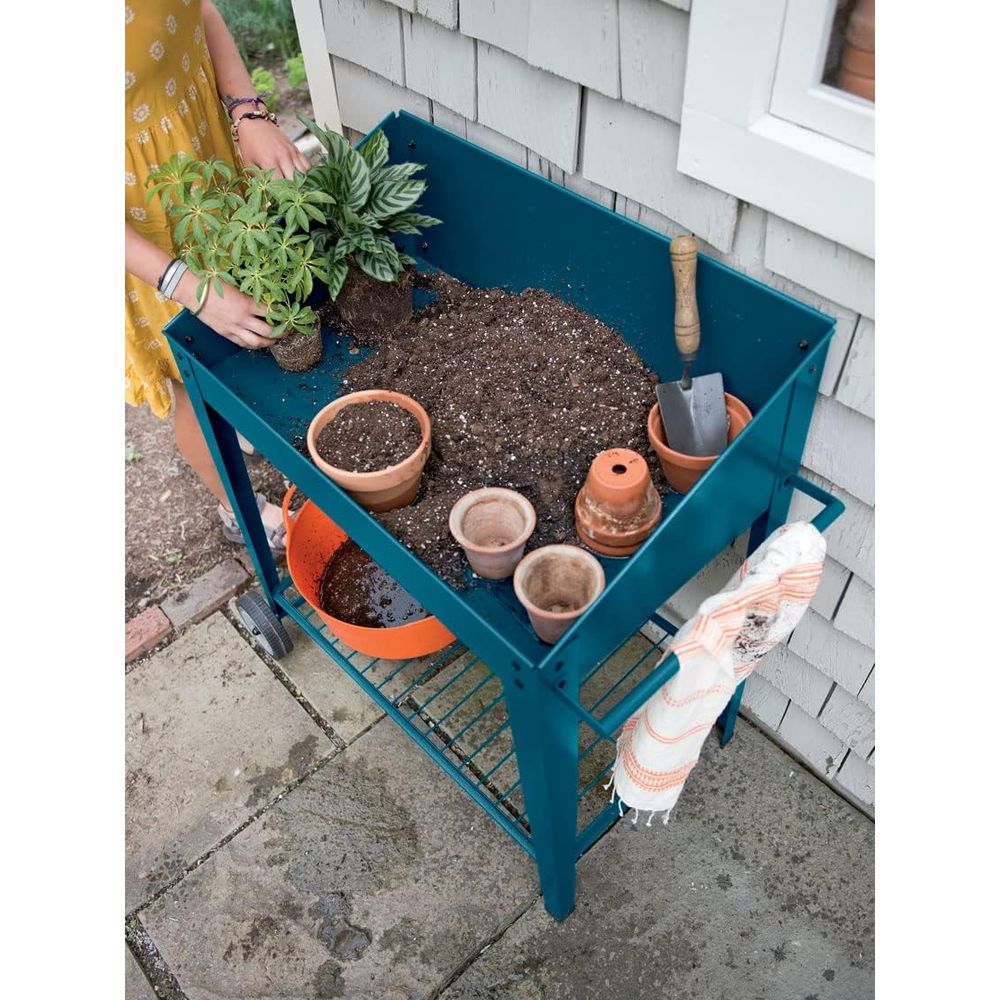 Demeter Metal Potting Bench wi – обзор и цена Garden Bench Metal