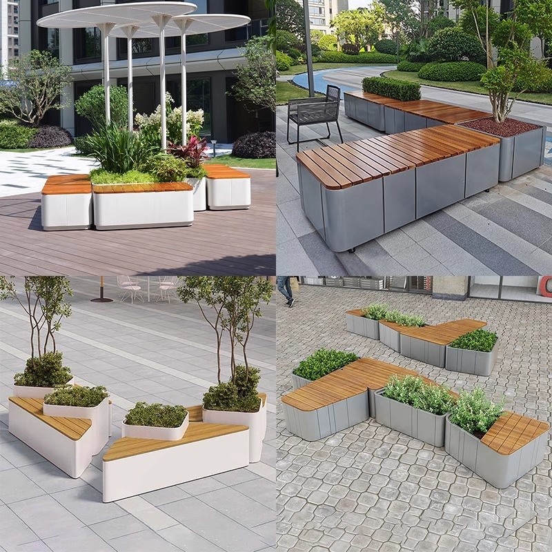 Combination Metal Planter Benc – обзор и цена Garden Bench Metal