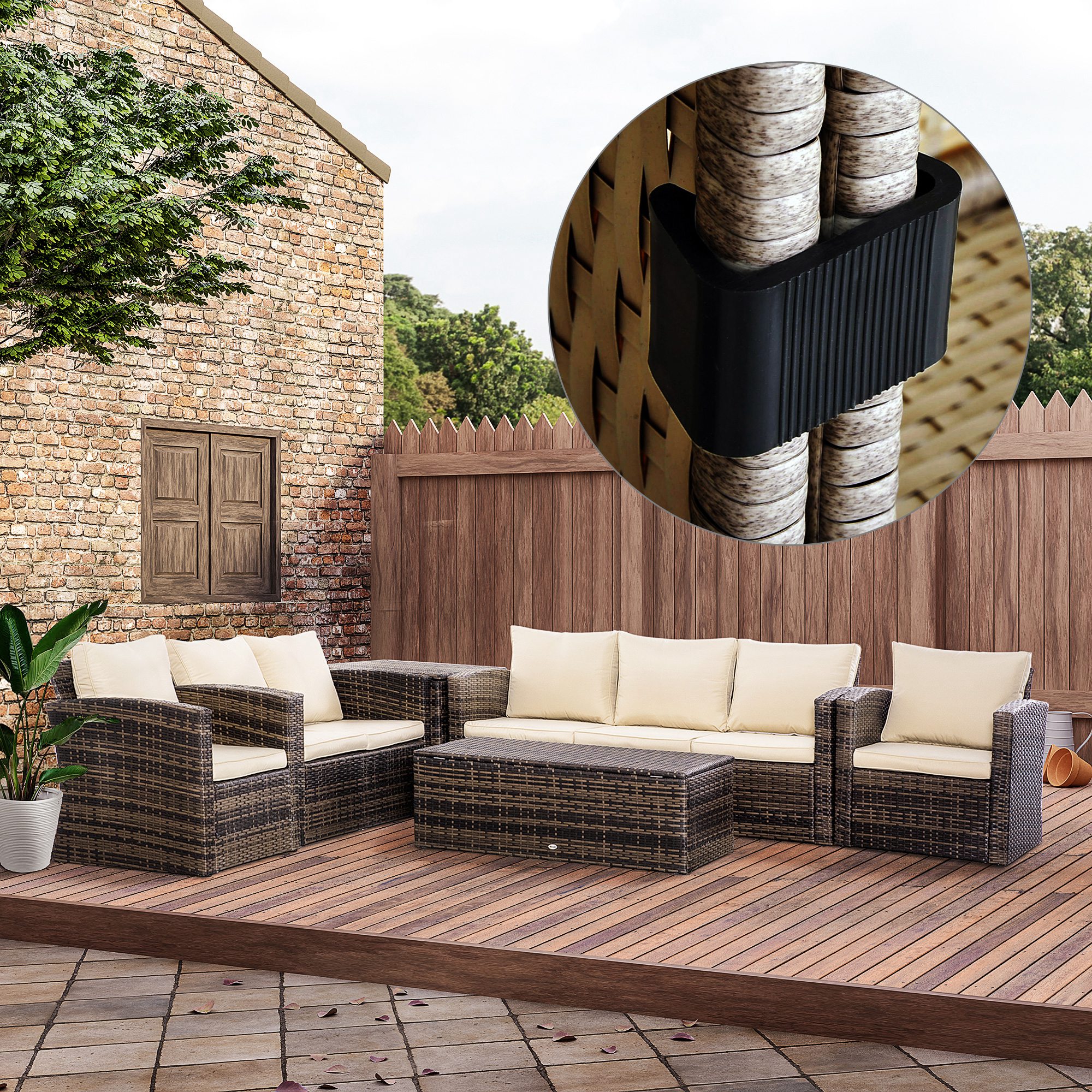 Set of 10 Outdoor Patio Wicker – обзор и цена Outdoor Furniture Set