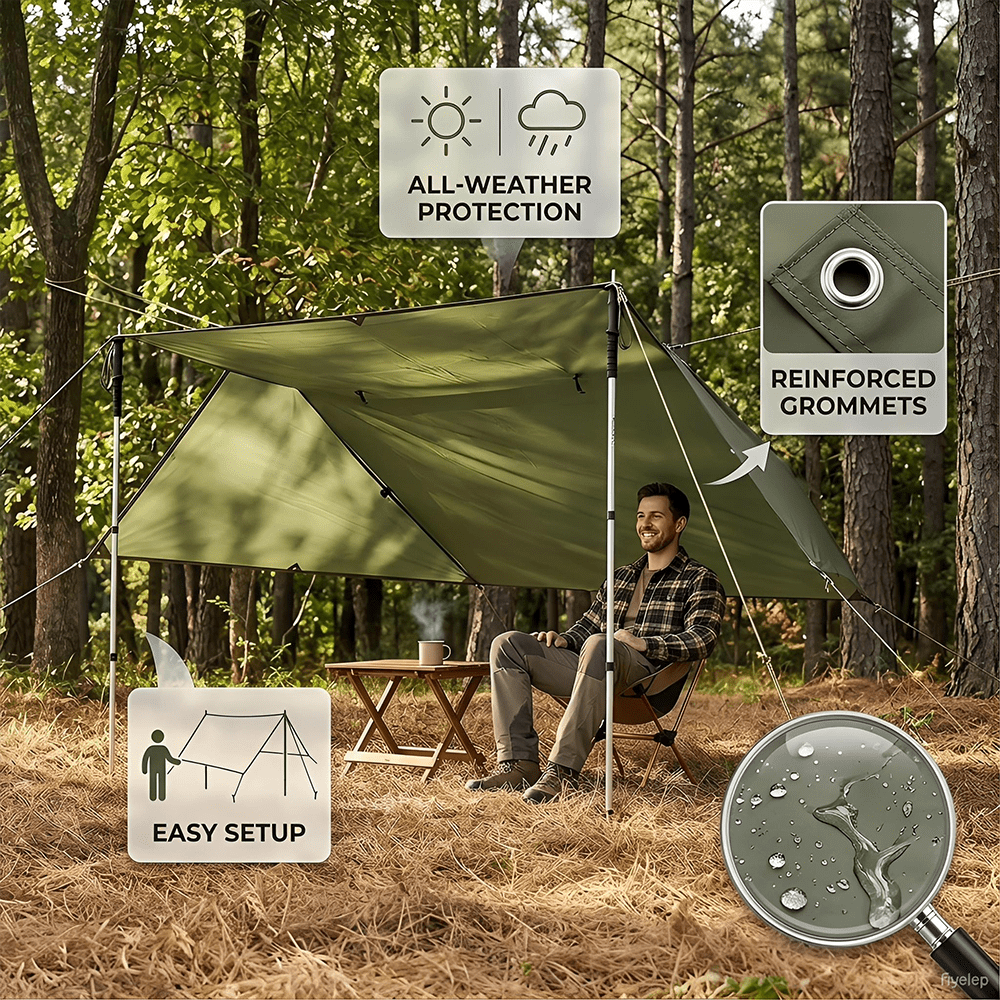 Outdoor Waterproof Tarp, Multi – обзор и цена Outdoor Furniture Pads