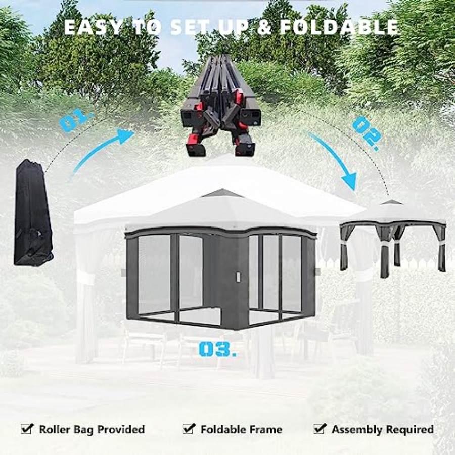 Outdoor garden patio pop up ca – обзор и цена Gazebo Pop Up