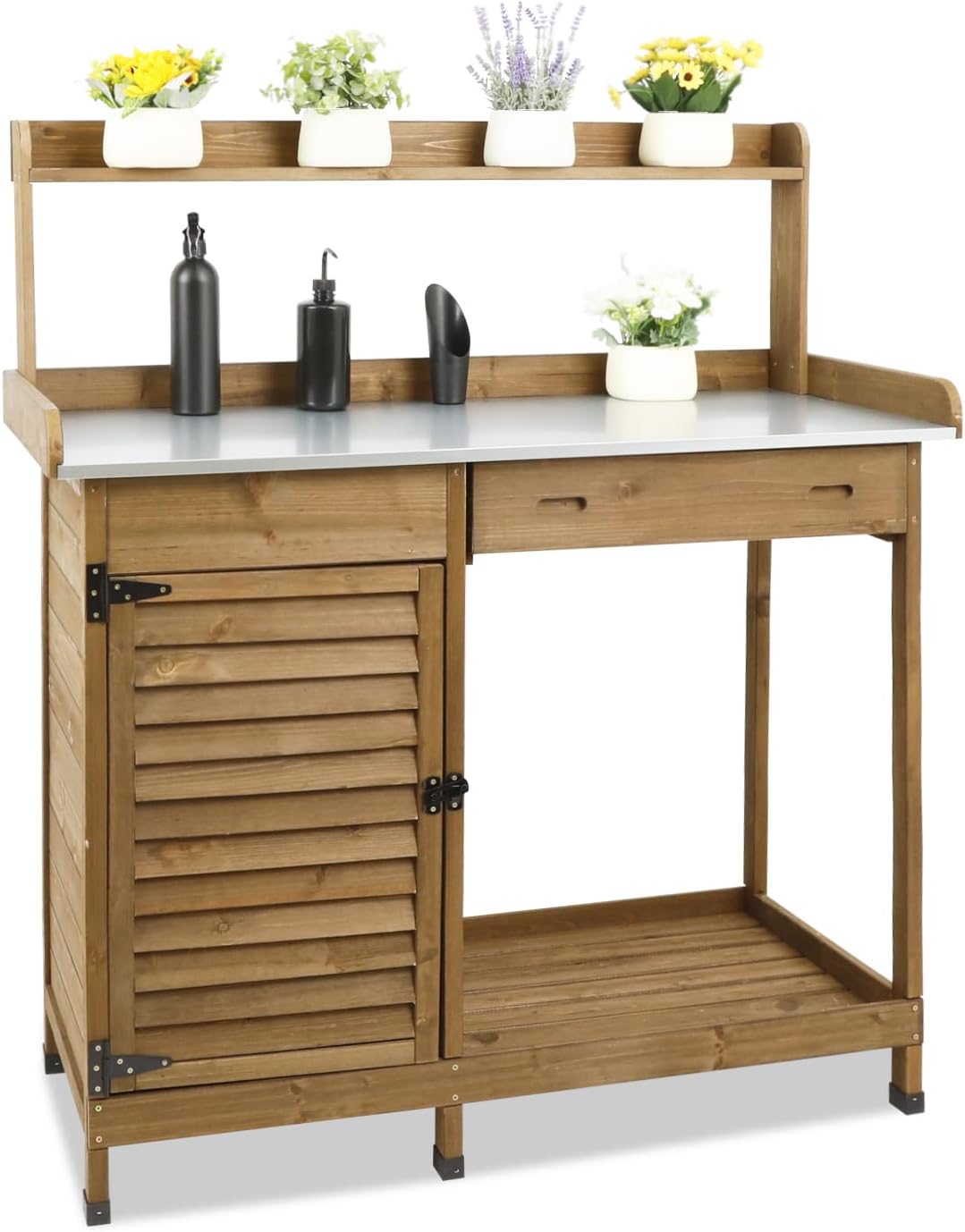 Garden Potting Bench Outdoor W – обзор и цена Garden Bench Metal