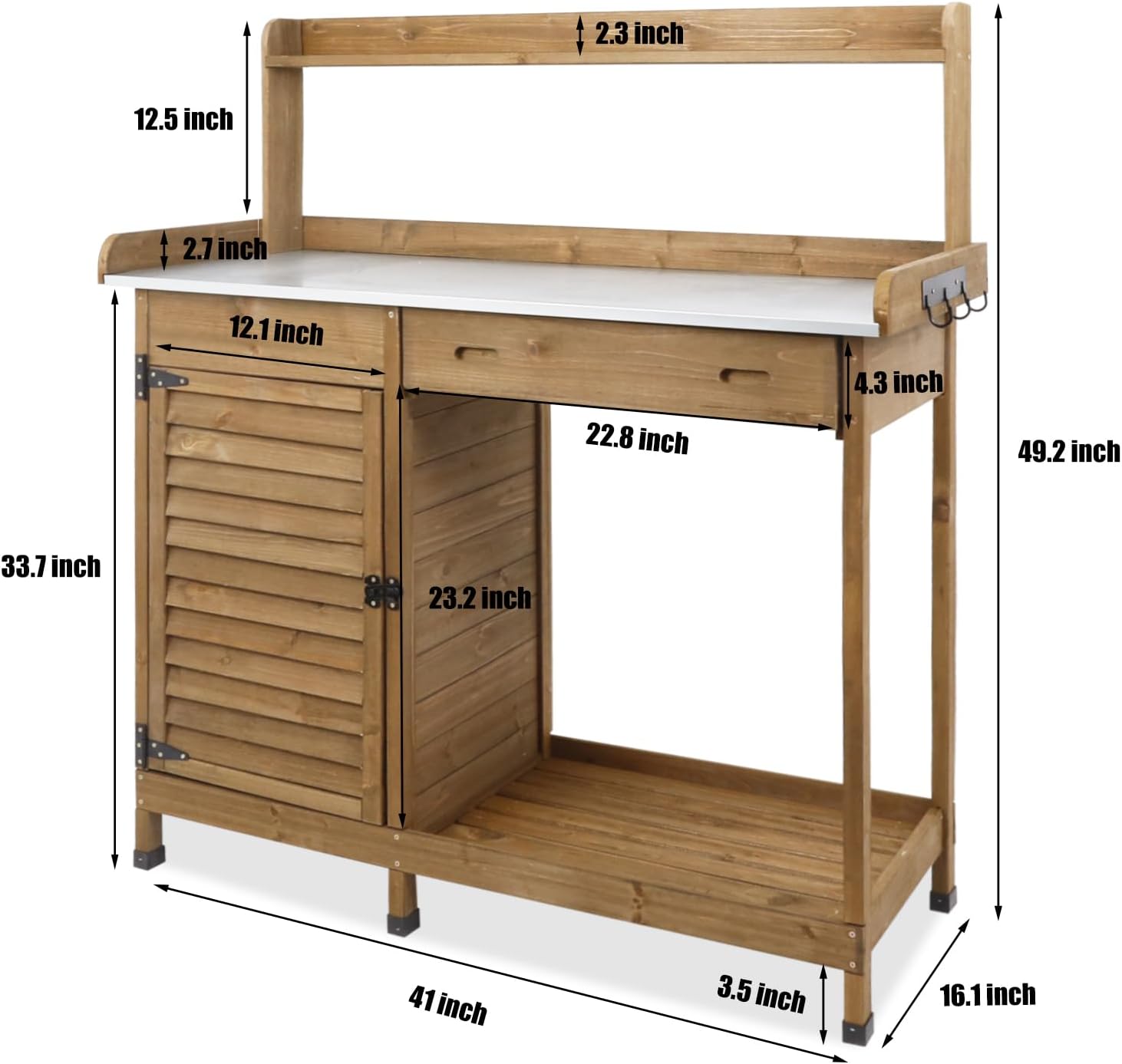 Garden Potting Bench Outdoor W – обзор и цена Garden Bench Metal