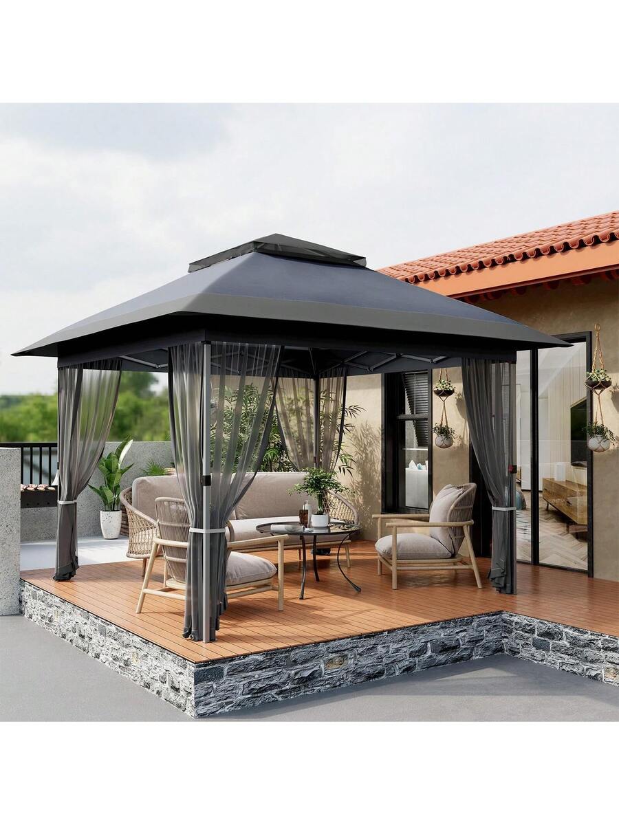 12x12ft Pop-Up Gazebo With Dou – обзор и цена Gazebo Pop Up