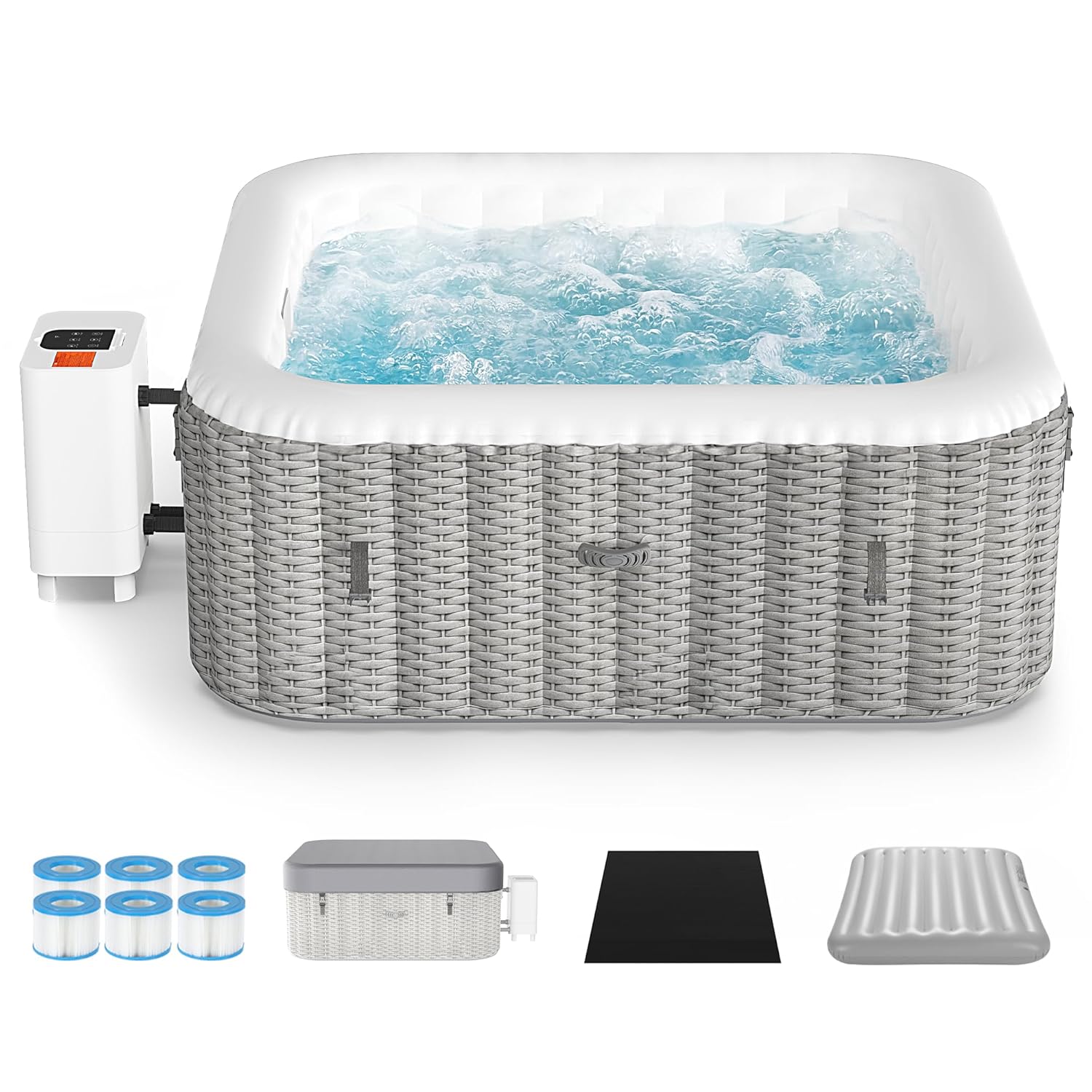 Inflatable Hot Tub for 4-6 Per – обзор и цена Inflatable Hot Tub