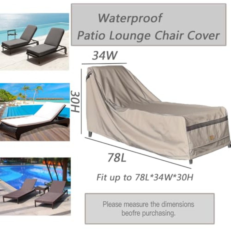 Patio Chaise Lounge Cover Wate – обзор и цена Outdoor Furniture Sofa