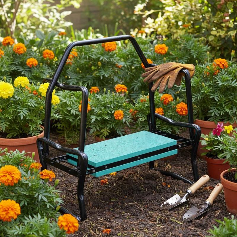 2 In 1 Garden Kneeler Seat Kne – обзор и цена Garden Bench Metal