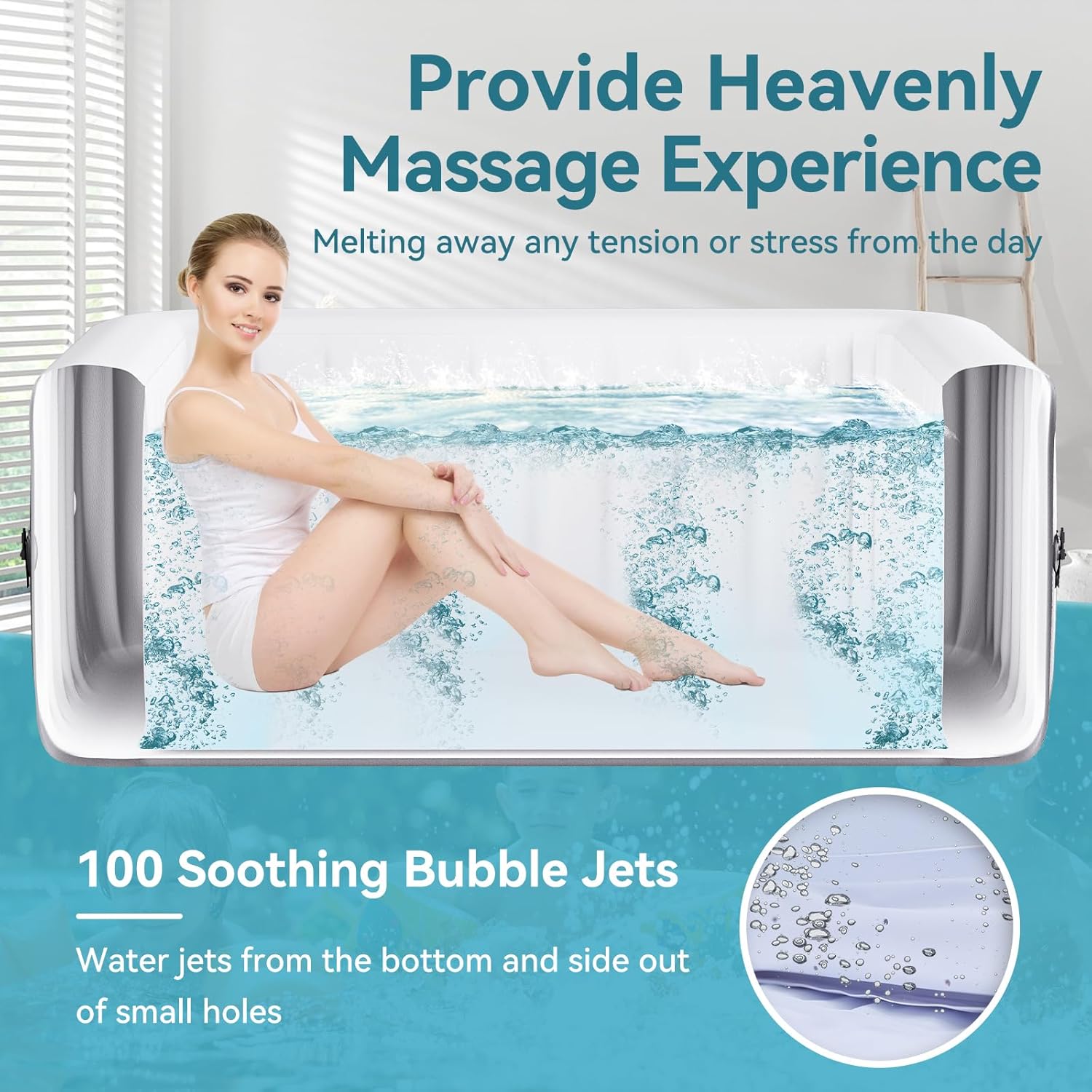 2 Person Inflatable Hot Tub wi – обзор и цена Inflatable Hot Tub
