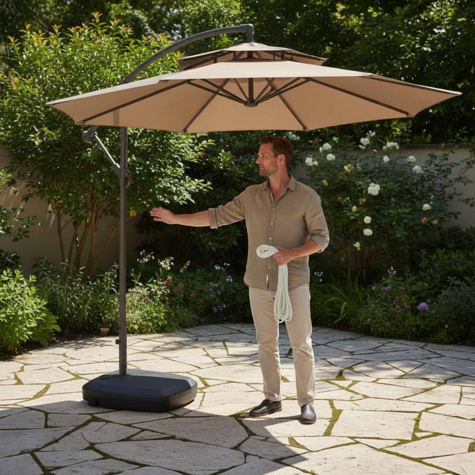 Roman Umbrella Pull Rope Wear- – обзор и цена Outdoor Furniture Set