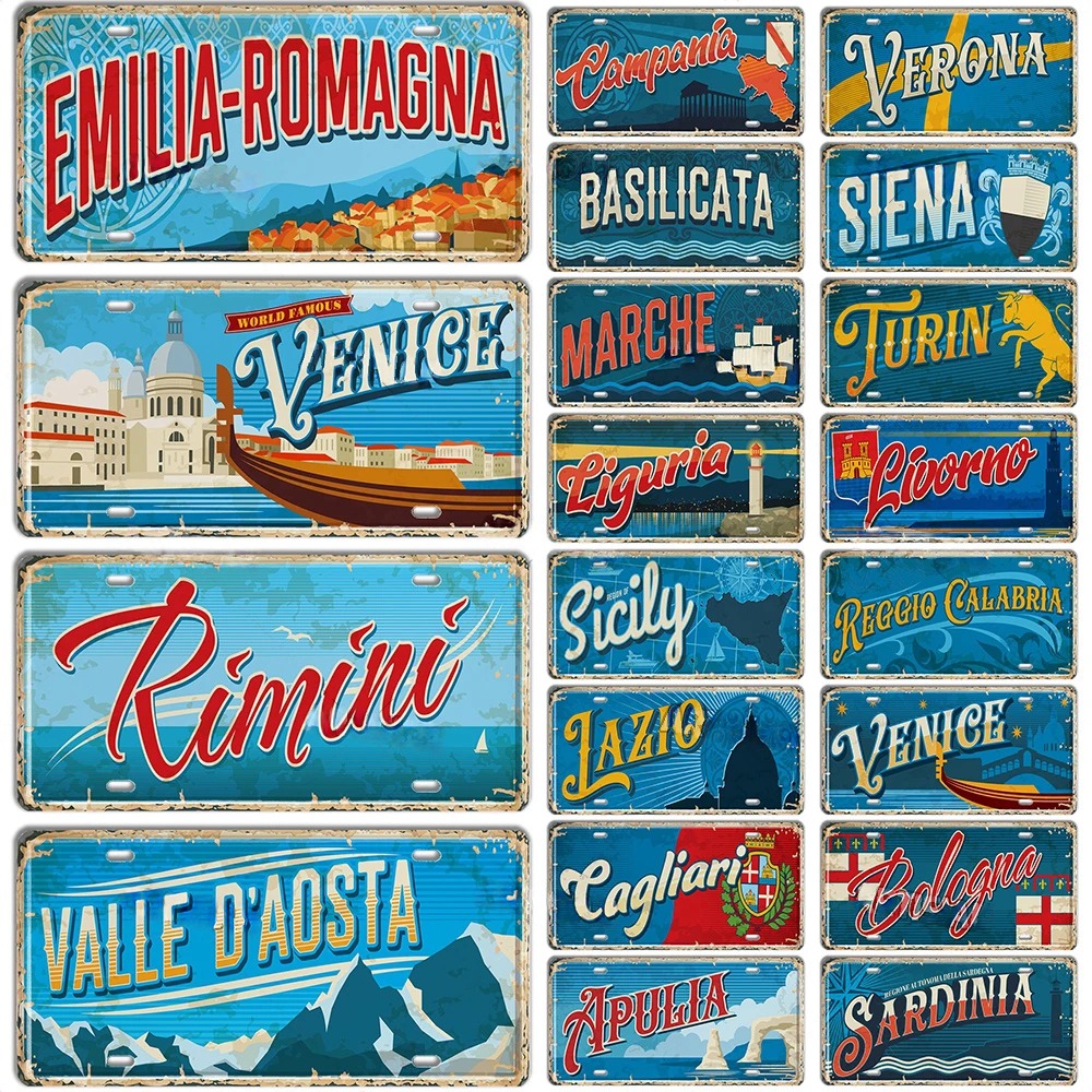 Italy Landmark Metal Sign Vint – обзор и цена Outdoor Furniture Italy