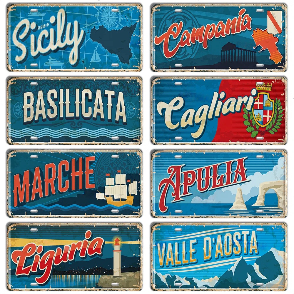 Italy Landmark Metal Sign Vint – обзор и цена Outdoor Furniture Italy