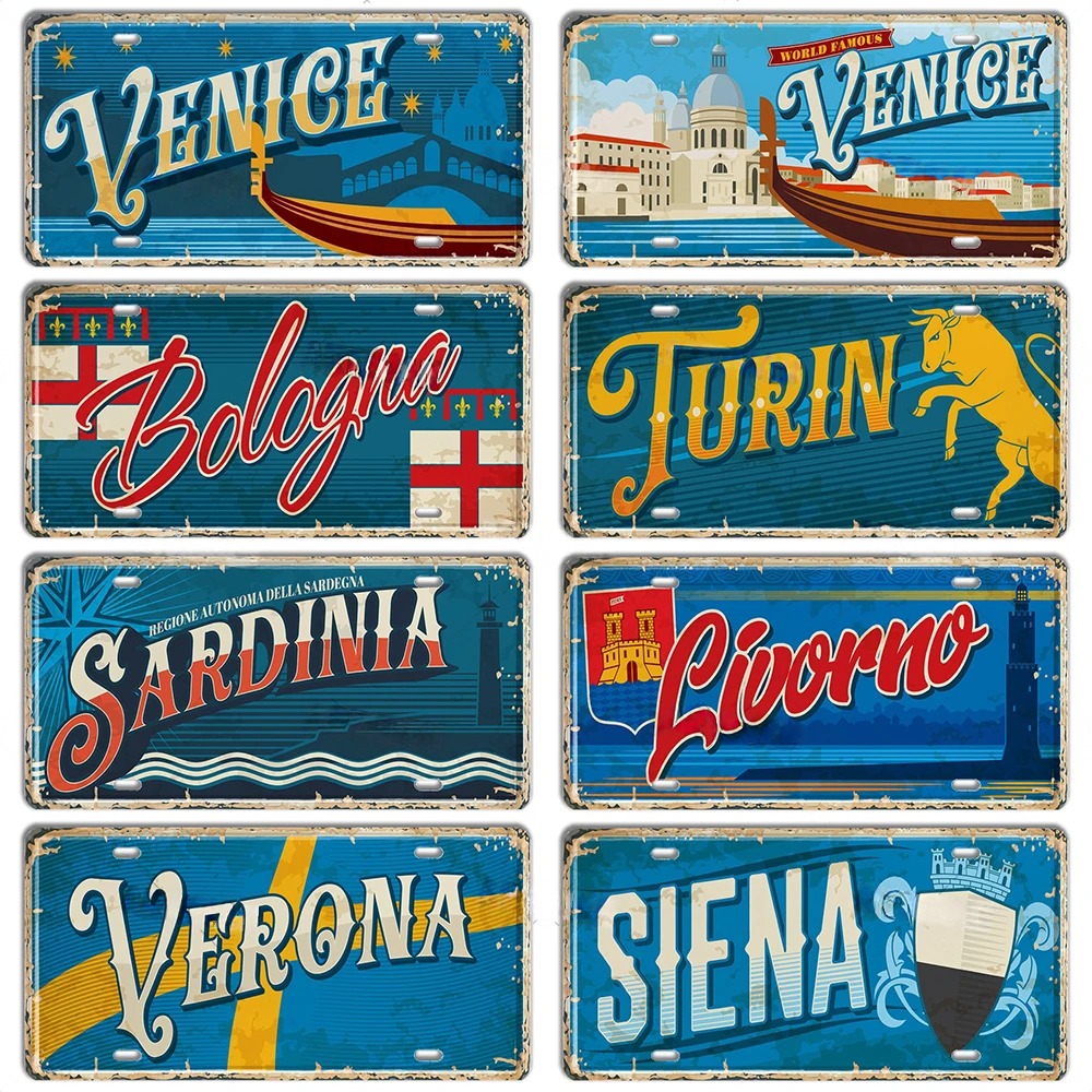 Italy Landmark Metal Sign Vint – обзор и цена Outdoor Furniture Italy